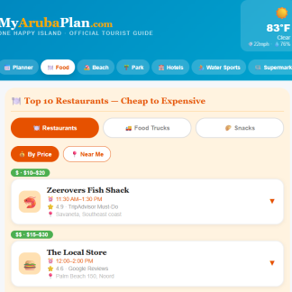 Aruba's Vacation Planner